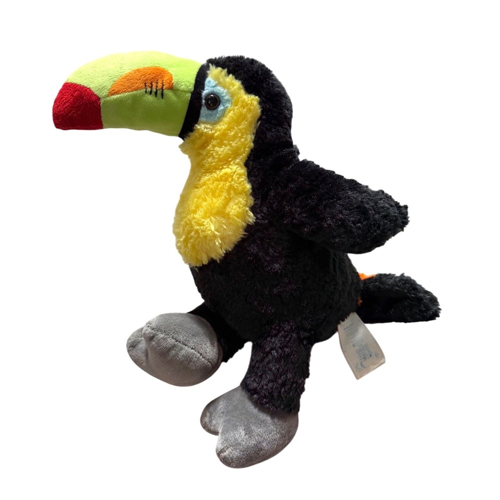 Build-A-Bear Workshop Toucan Plush Stuffed Animal Black Yellow‎ 2014 14"